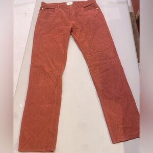 SID MASHBURN SLIM STRAIGHT 5-POCKET PANT IN GINGER CORDUROY size 34x32